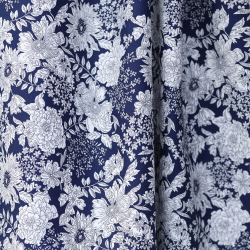 Tkanina Bawełniana Premium Kathe w kolorze granatowym