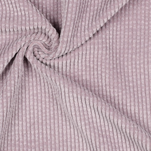 Sztruksowy materiał w kolorze brudnego różu z fakturą bąbelkową