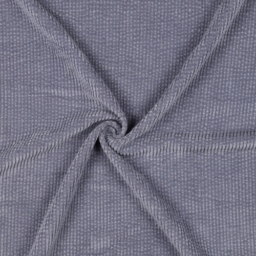 Sztruks z prążkami o strukturze bąbelków kolor ciemna lawenda