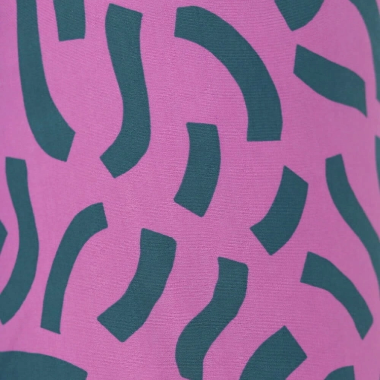 Różowa dzianina pętelkowa Playful - zbliżenie przodu