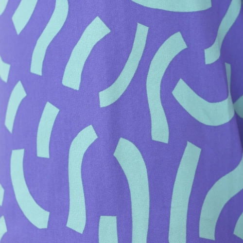 Fioletowa dzianina pętelkowa Playful - zbliżenie przodu