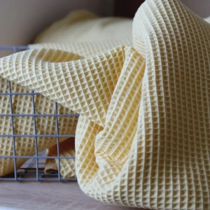 Tkanina Wafel - Masełkowy