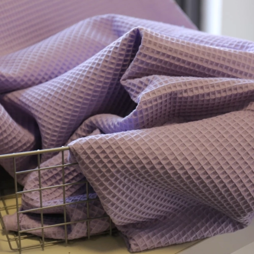 Tkanina Wafel - Lila