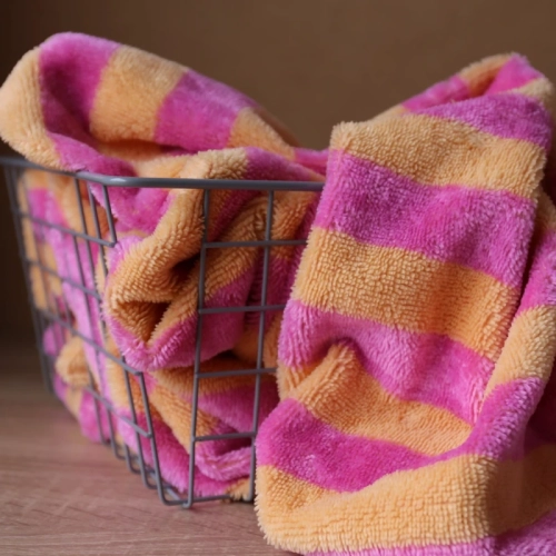 Dzianina Frotte Melon/BonBon