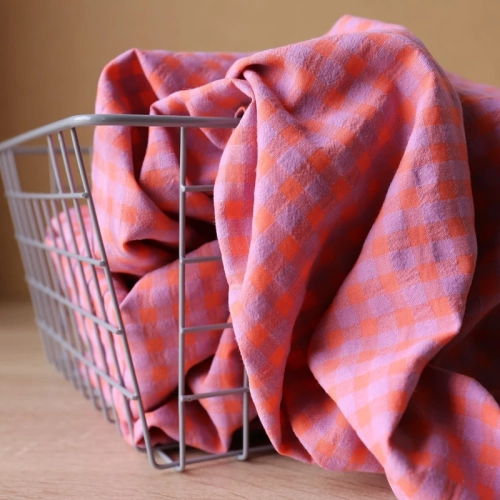 Tkanina Kreszowana Kratka Vichy BonBon