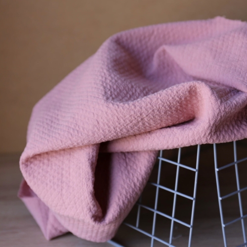 Tkanina Z Fakturą Diamoind - Brudny Róż