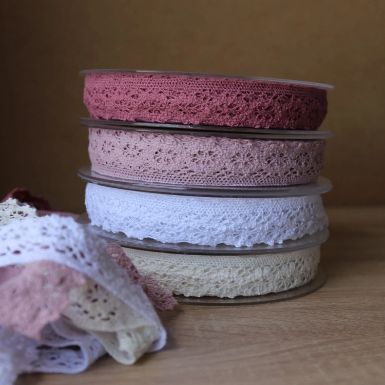 Taśma Koronka Bawełniana 30 Mm - Biała