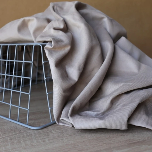 Drobny Sztruks Bawełniany Piaskowy