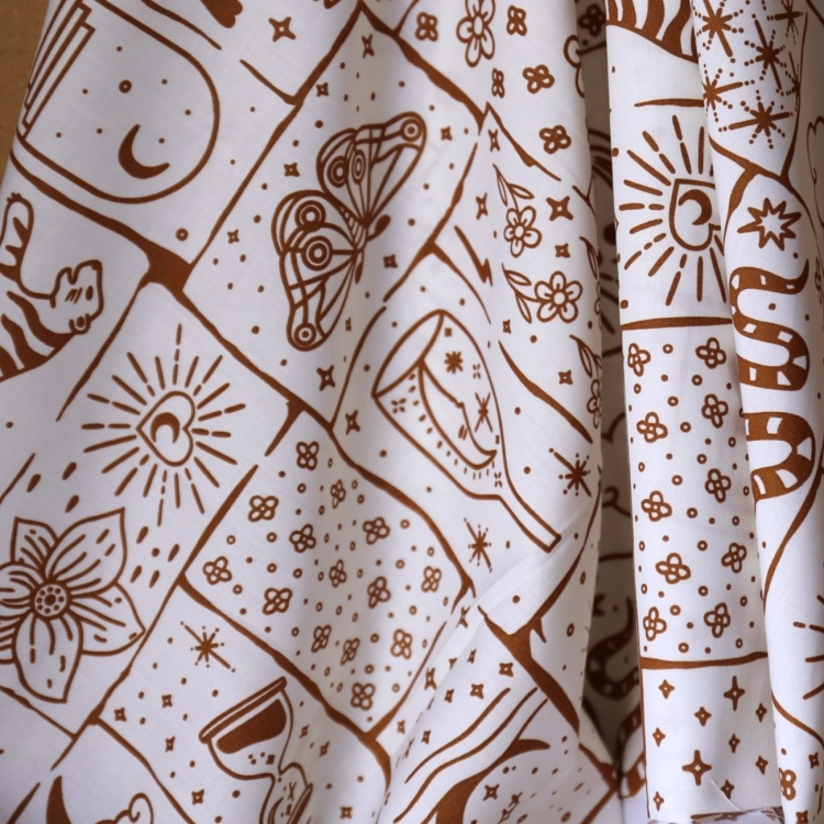 popelina bawełniana boho