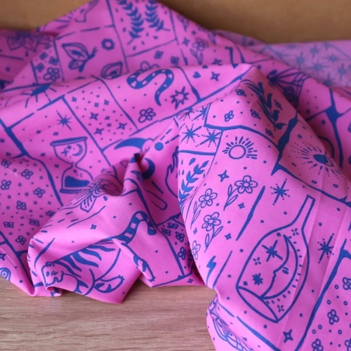 Popelina Mystic Fuksja