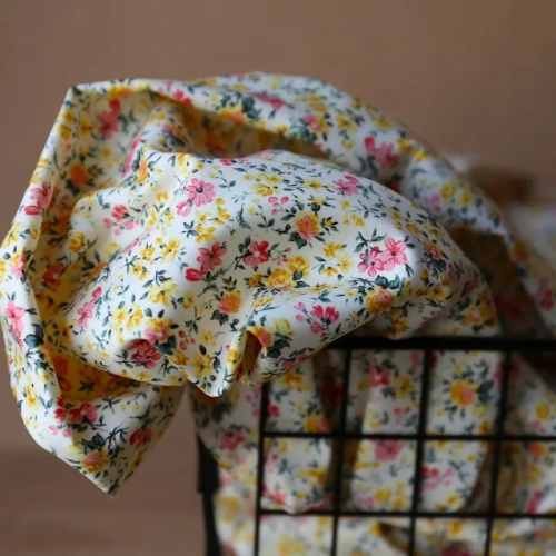 Tkanina Bawełniana Premium-Żółta-Sorella