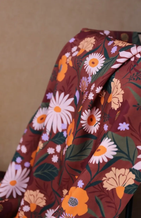 Tkanina Wiskozowa Kolorowe Autumn Vibe