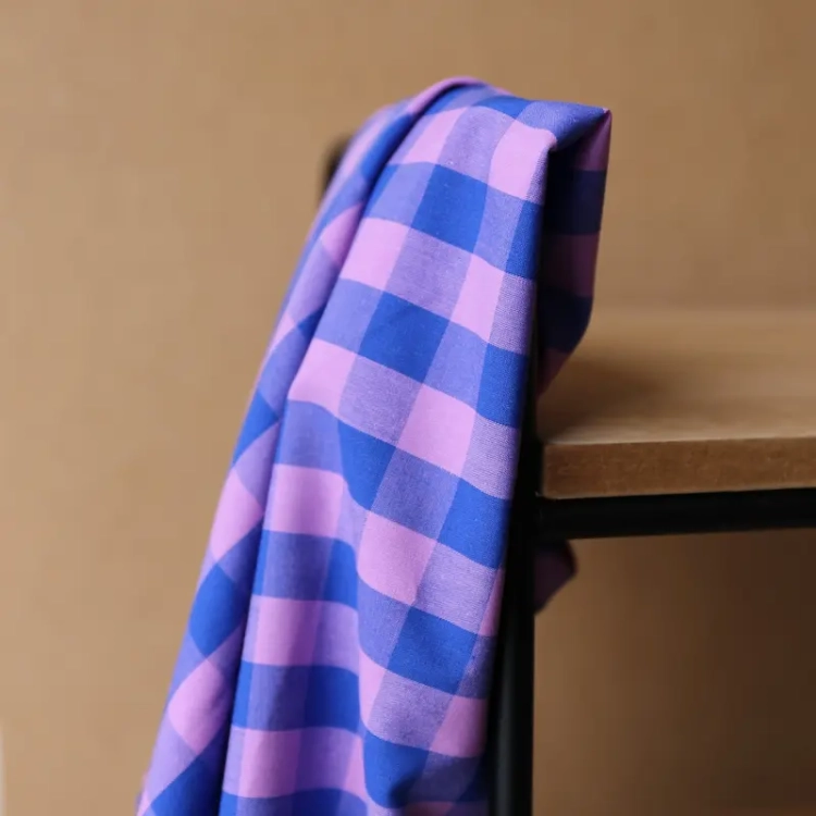 Kratka Vichy 2cm Szafirki