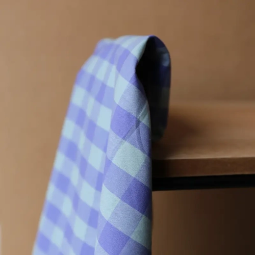 Kratka Vichy 2cm Lawendowa Lemoniada