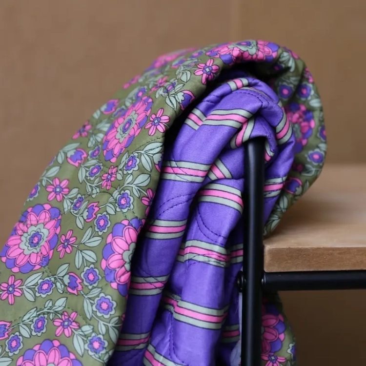 Tkanina Pikowana W Kwiaty Blossom Belle