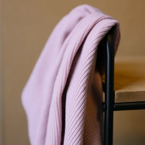 Dzianina Swetrowa - Różowa