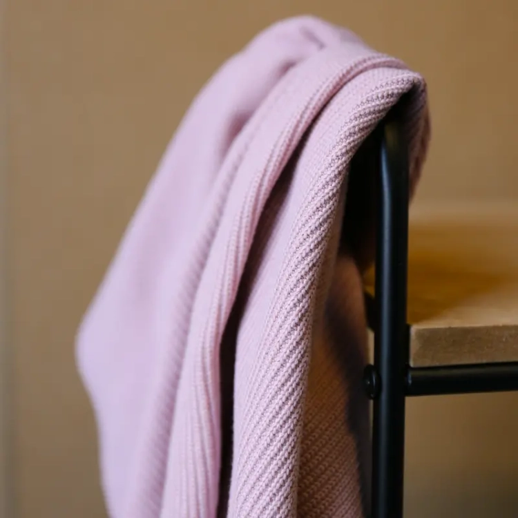 Dzianina Swetrowa - Różowa