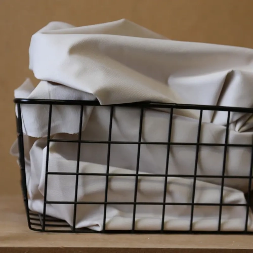 Sztruks Elastyczny Drobny Prążek - Waniliowy