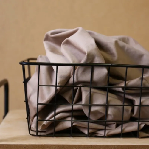 Sztruks Elastyczny Drobny Prążek - Czekoladowy