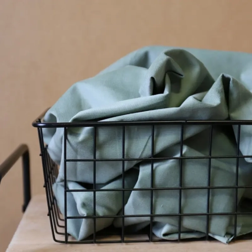 Sztruks Elastyczny Drobny Prążek - Miętowy Zielony