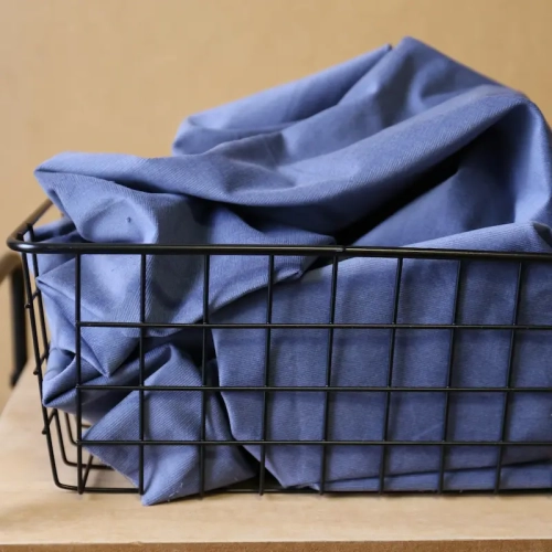 Sztruks Elastyczny Drobny Prążek - Ciemny Niebieski