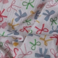 Muślin Drukowany Kokardki