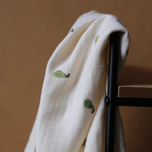 Muślin Haftowany Gruszki