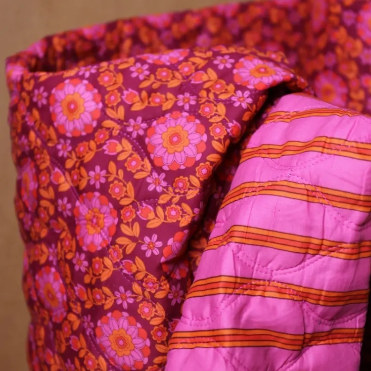 Tkanina Pikowana W Kwiaty Blossom Belle - Róż