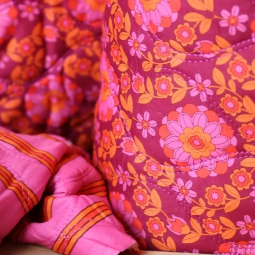 Tkanina Pikowana W Kwiaty Blossom Belle - Róż