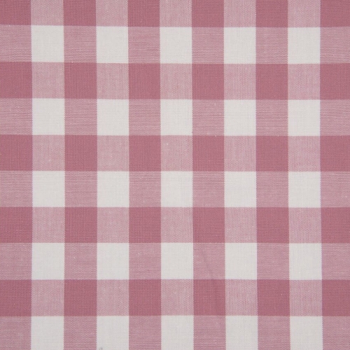 Tkanina Bawełniana Kratka 2 Cm - Pudrowy Róż