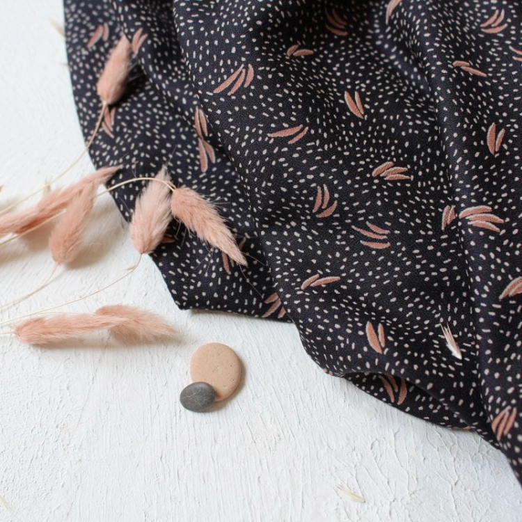 Krepa wiskozowa Atelier Brunette Dune Night