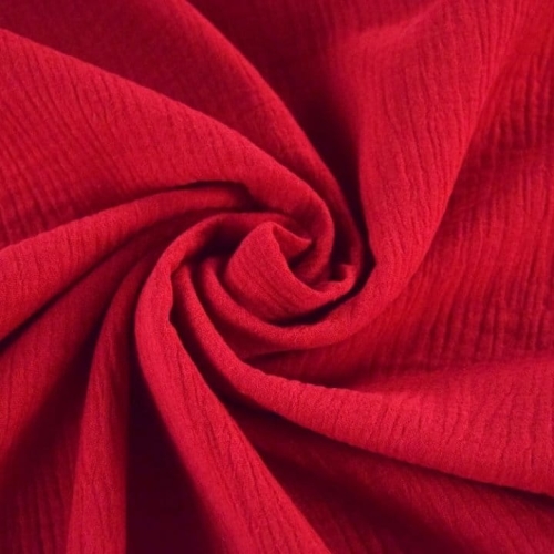 Muślin-Double-Gauze-Czerwony