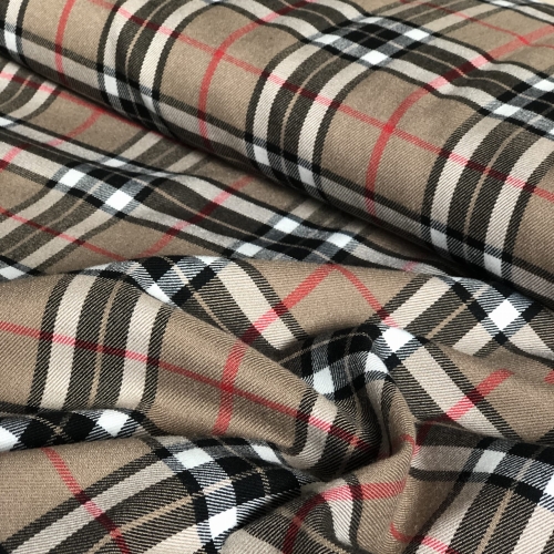 Tkanina w kratę w stylu Burberry