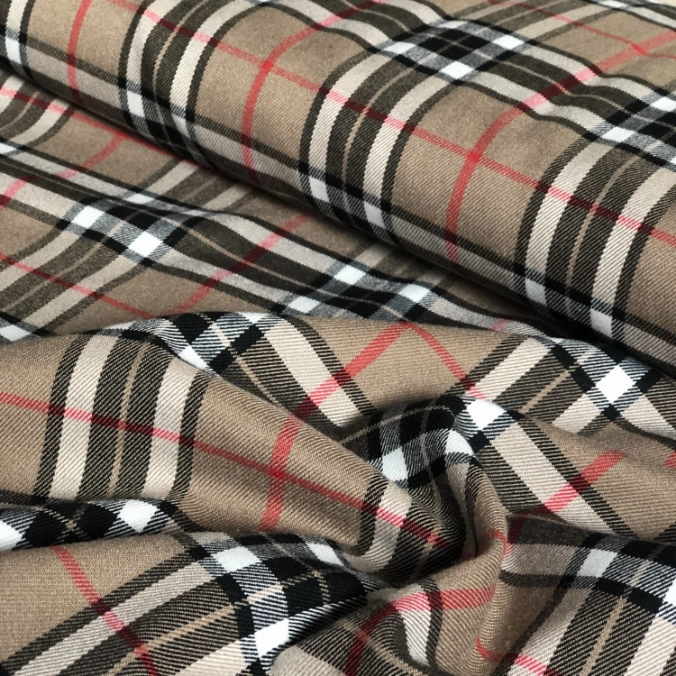 Tkanina w kratę w stylu Burberry
