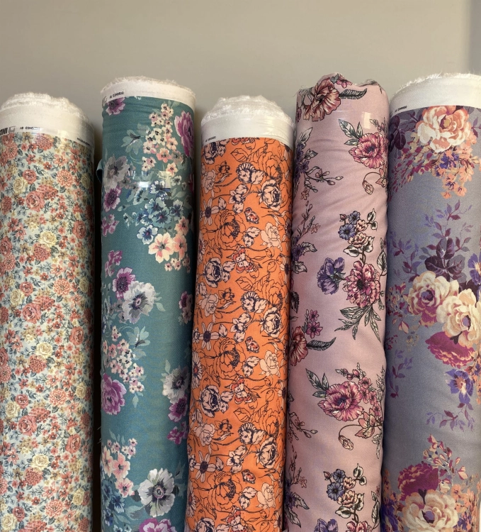 Tkanina z wiskozy Florista