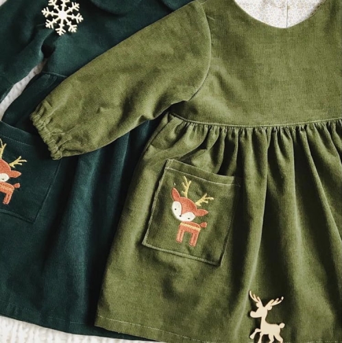 Sztruks bawełniany zielony