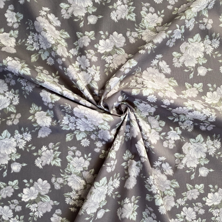 tkanina bawełniana w kwiaty