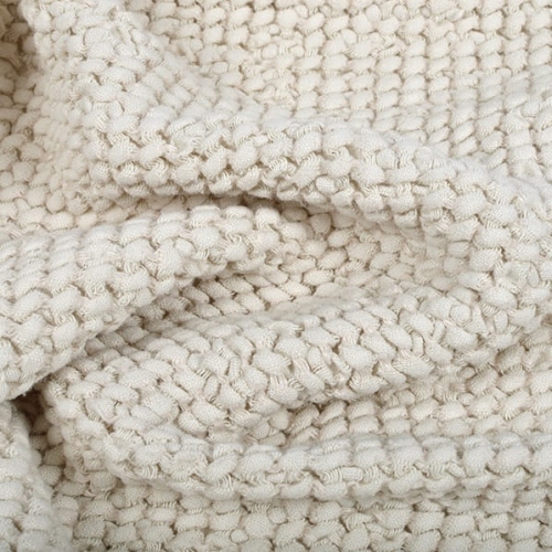 Tkanina wafel lniany naturalny ecru