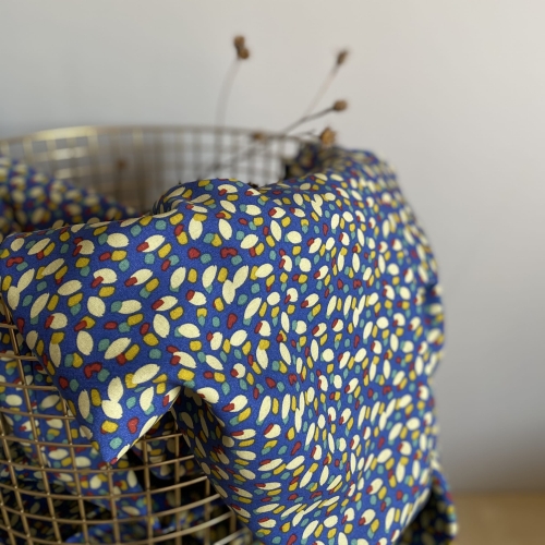 Tkanina wiskoza Kobalti