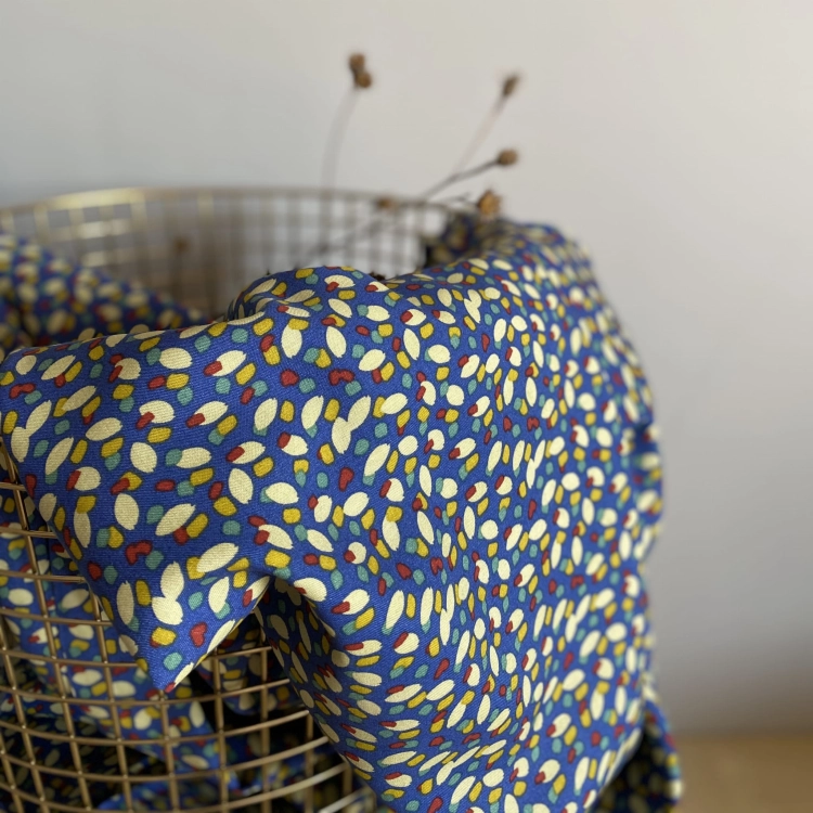 Tkanina wiskoza Kobalti