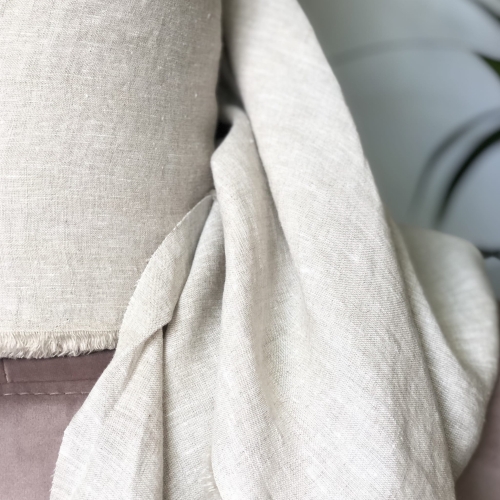 Len zmiękczany w kolorze naturalnym