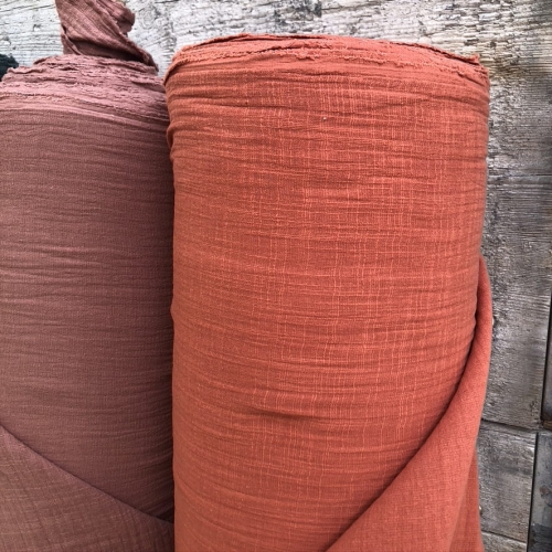 Double gauze linen look