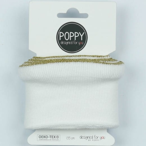 ściągacz poppy biały falbanka plisa