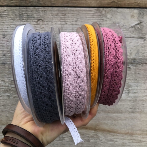 Koronka bawełniana na szpulce