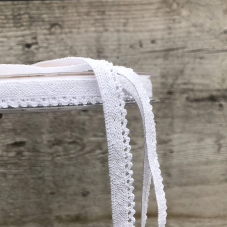 Biała koronka bawełniana
