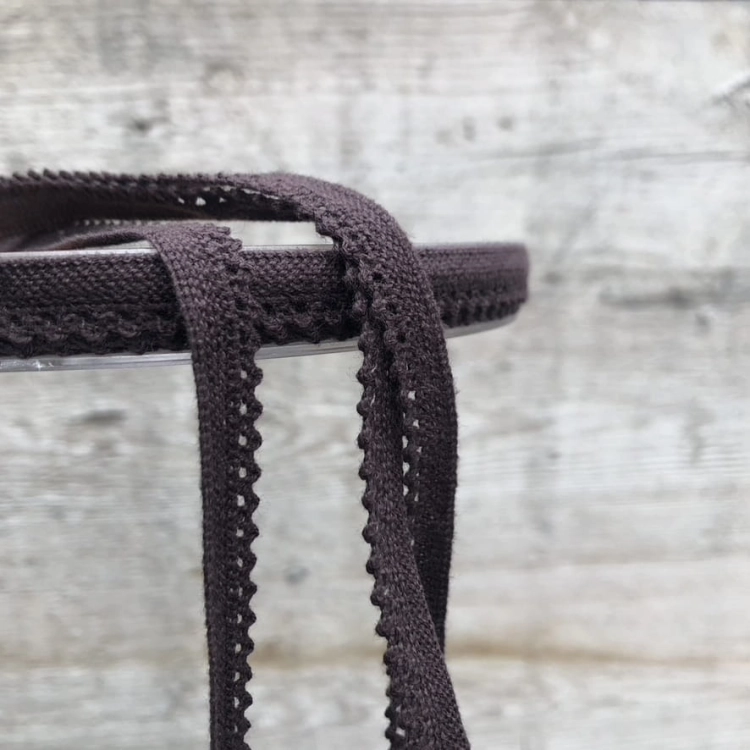 Koronka bawełniana kolor brązowy