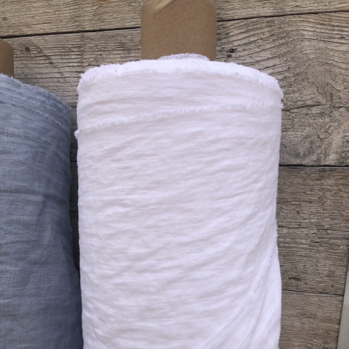 Len zmiękczany biały