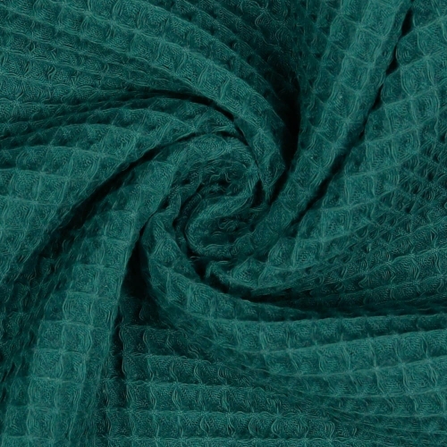 wafel bawełniany petrol