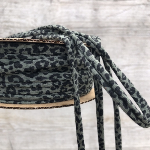 sznurek, troczek zielona panterka