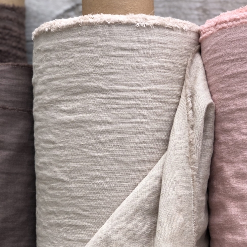 Len Oslo Piaskowy odzieżowy miękki